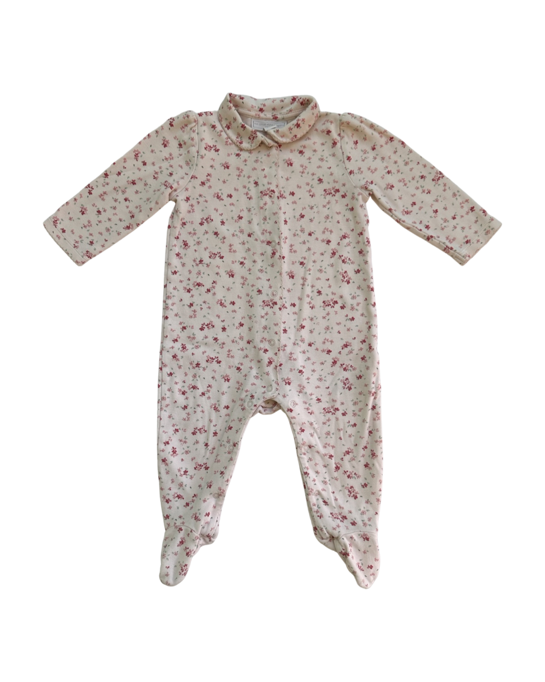 6-9M Baby Girl The Little White Company London Pink Floral Sleeper