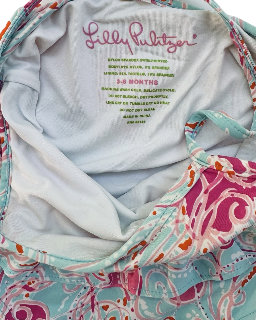 3-6M Baby Girl Lilly Pulitzer JellyFish One Piece Swim Suit