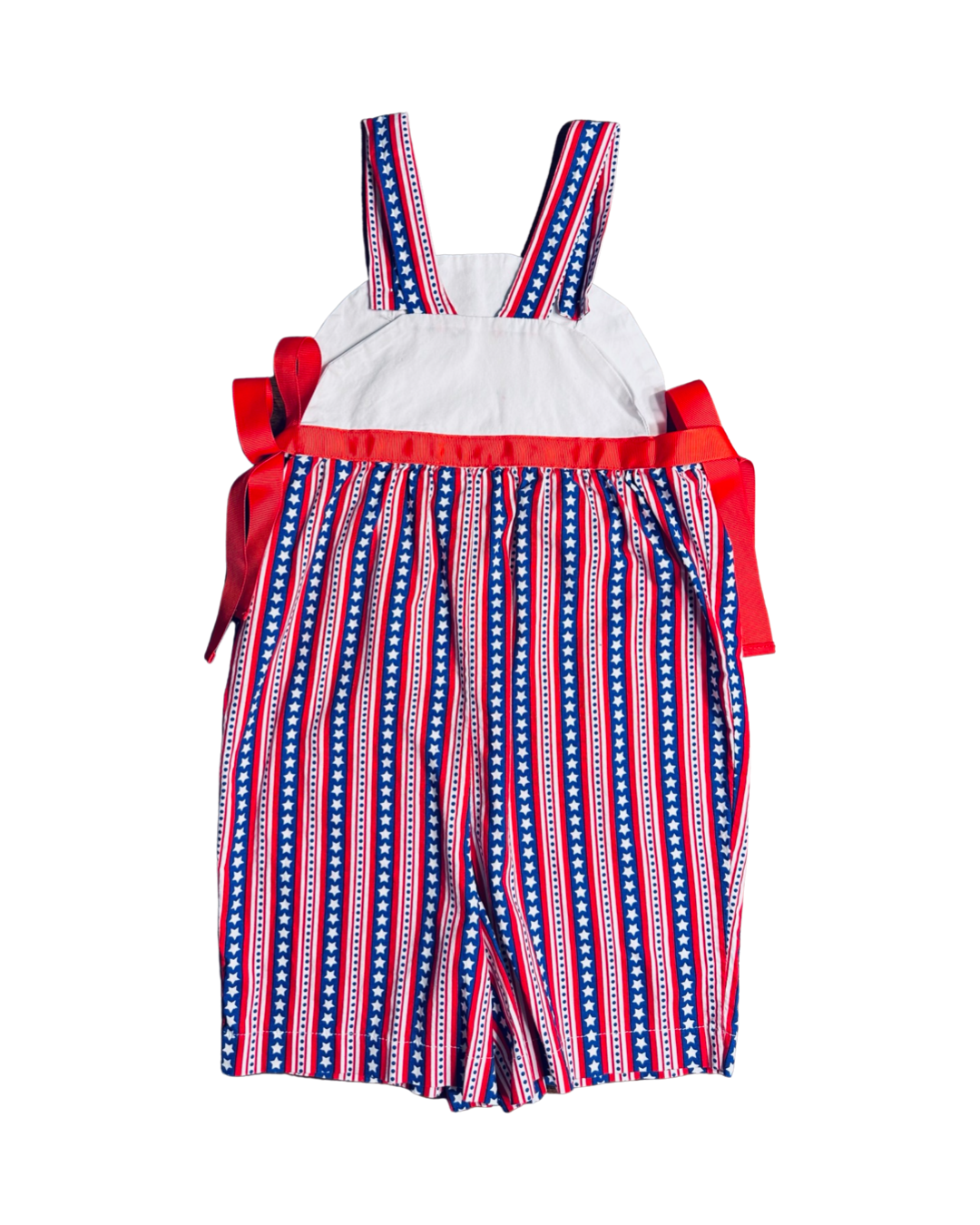 6x Girls Hummingbird Kids Boutique American Patriotic Red White & Blue Romper