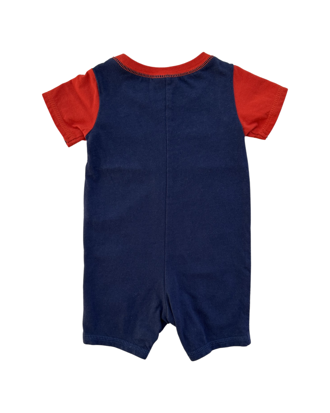 0-3M Baby Boy First Impressions Red / Navy Nautical Anchor Romper