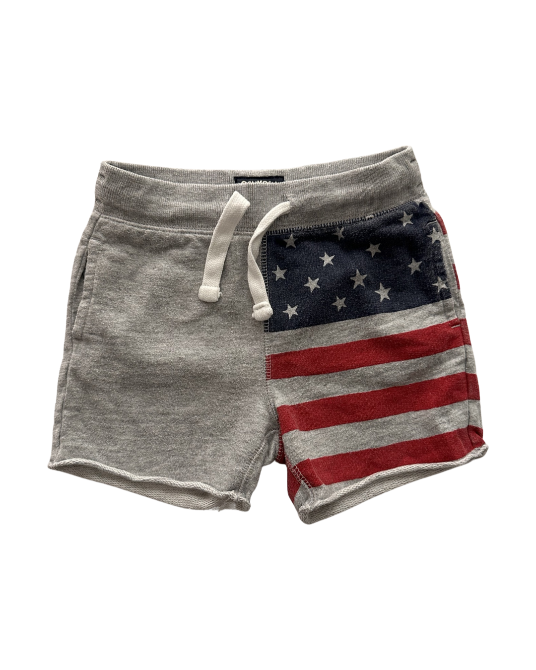 18M-24M Baby Boy American Flag Shorts and Old Navy Red Tank Top