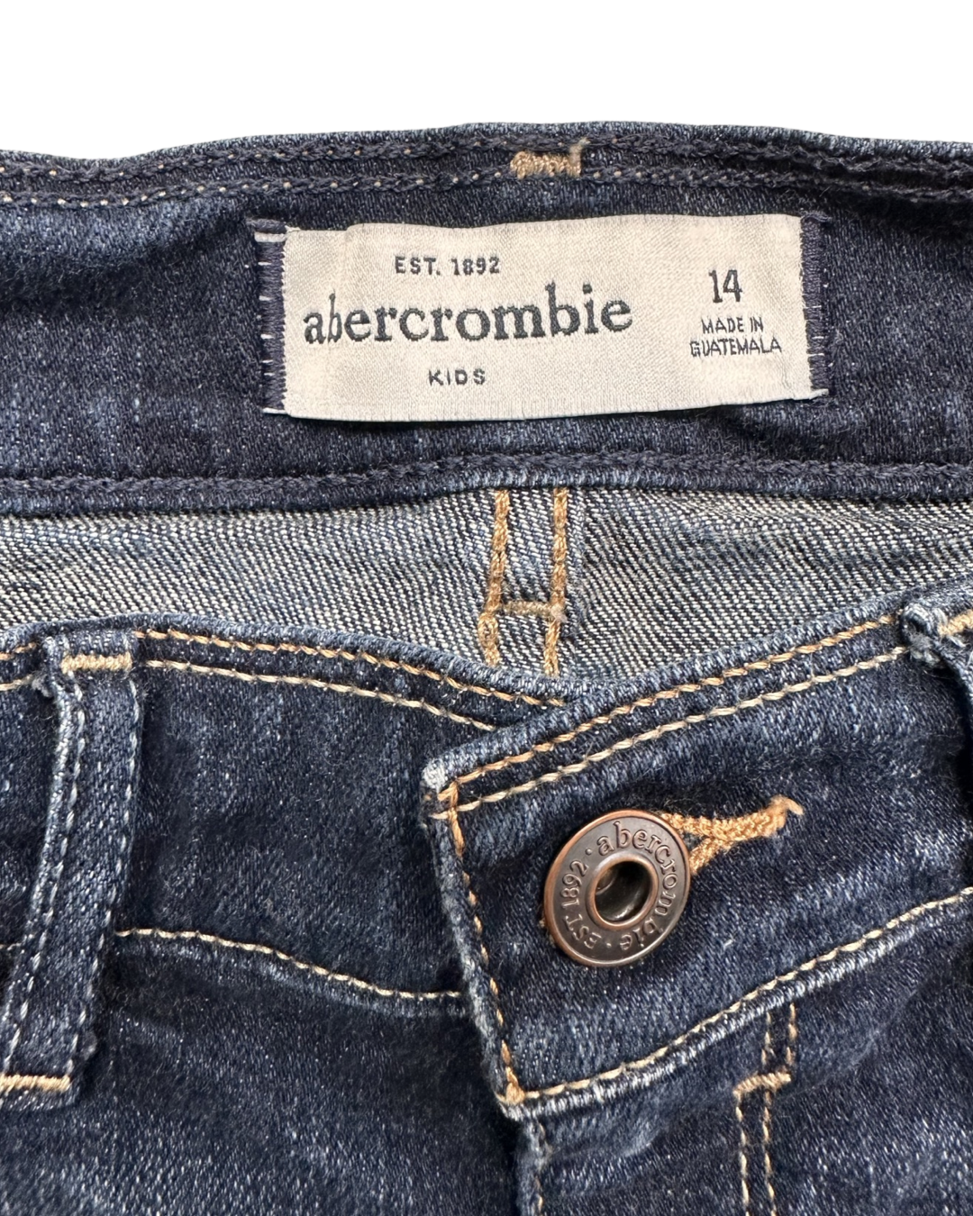 Youth Girls Size 14 Abercrombie Kids Blue Jean Shorts