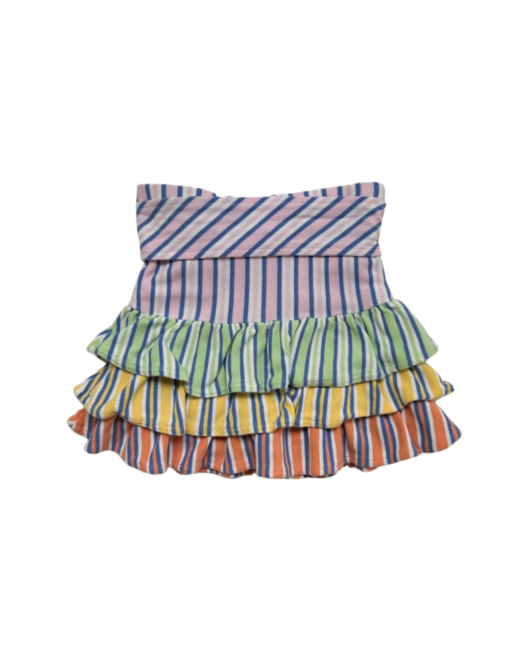 4T Toddler Girl Ralph Lauren Colorful Tiered Ruffle Skirt
