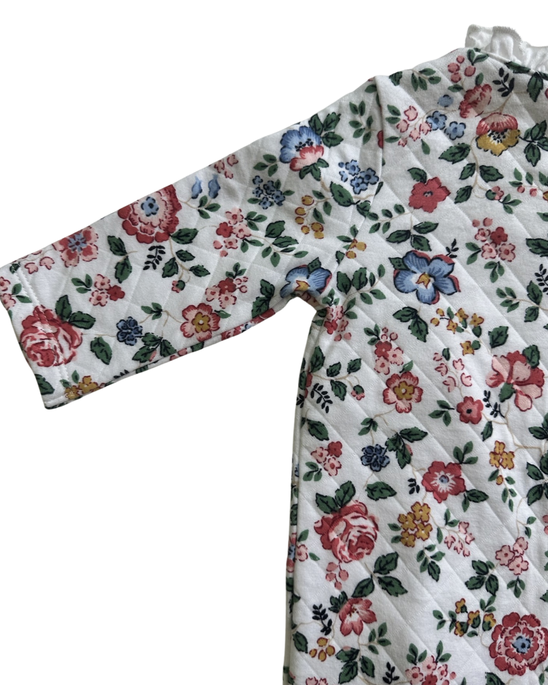 3-6M Janie & Jack Floral Quilted Footed 1 Piece Sleeper