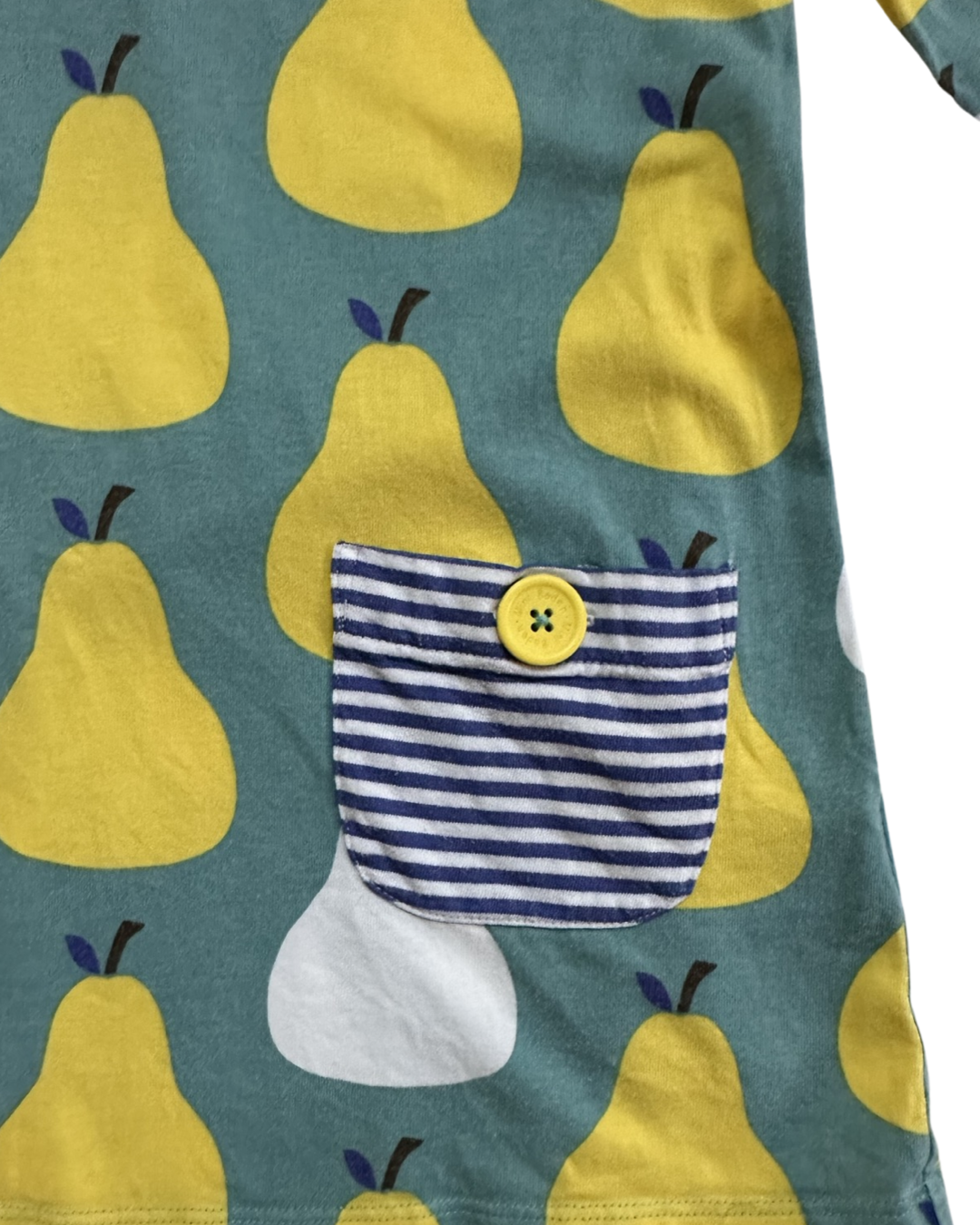 Girls Size 7/8 Mini Boden 3/4 Sleeve Pear Shift Dress