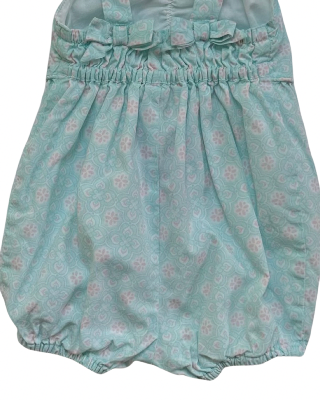 3-6M Baby Girl Janie & Jack Aqua & Pink Bubble