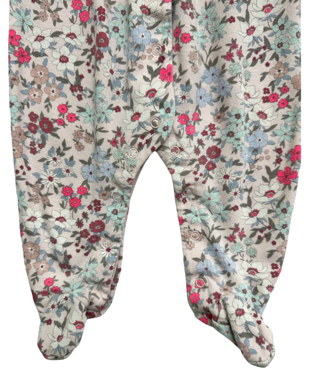 0-3M Baby Girl Baby Gap Floral Sleeper PJs