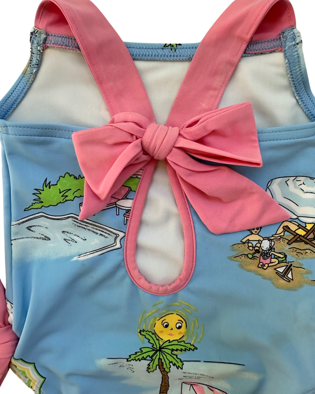 0-6M Baby Girl Beaufort Bonnet Company Cabana Blue Swim Suit