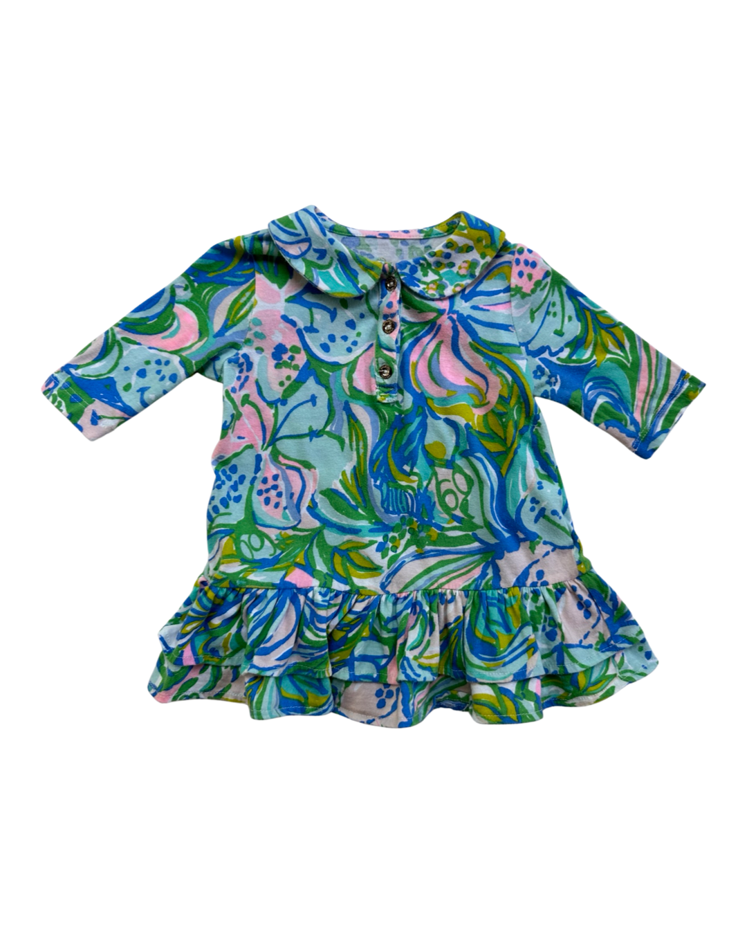 6-12M Baby Girl Lilly Pulitzer Ruffle Bottom Dress w/ Bloomers