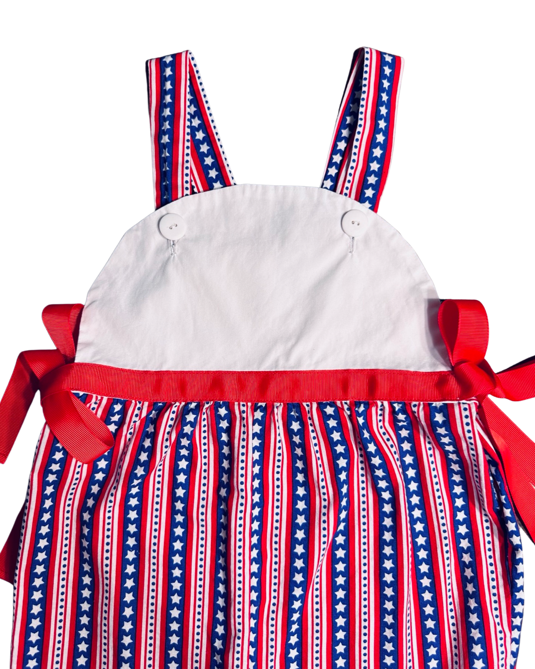 6x Girls Hummingbird Kids Boutique American Patriotic Red White & Blue Romper