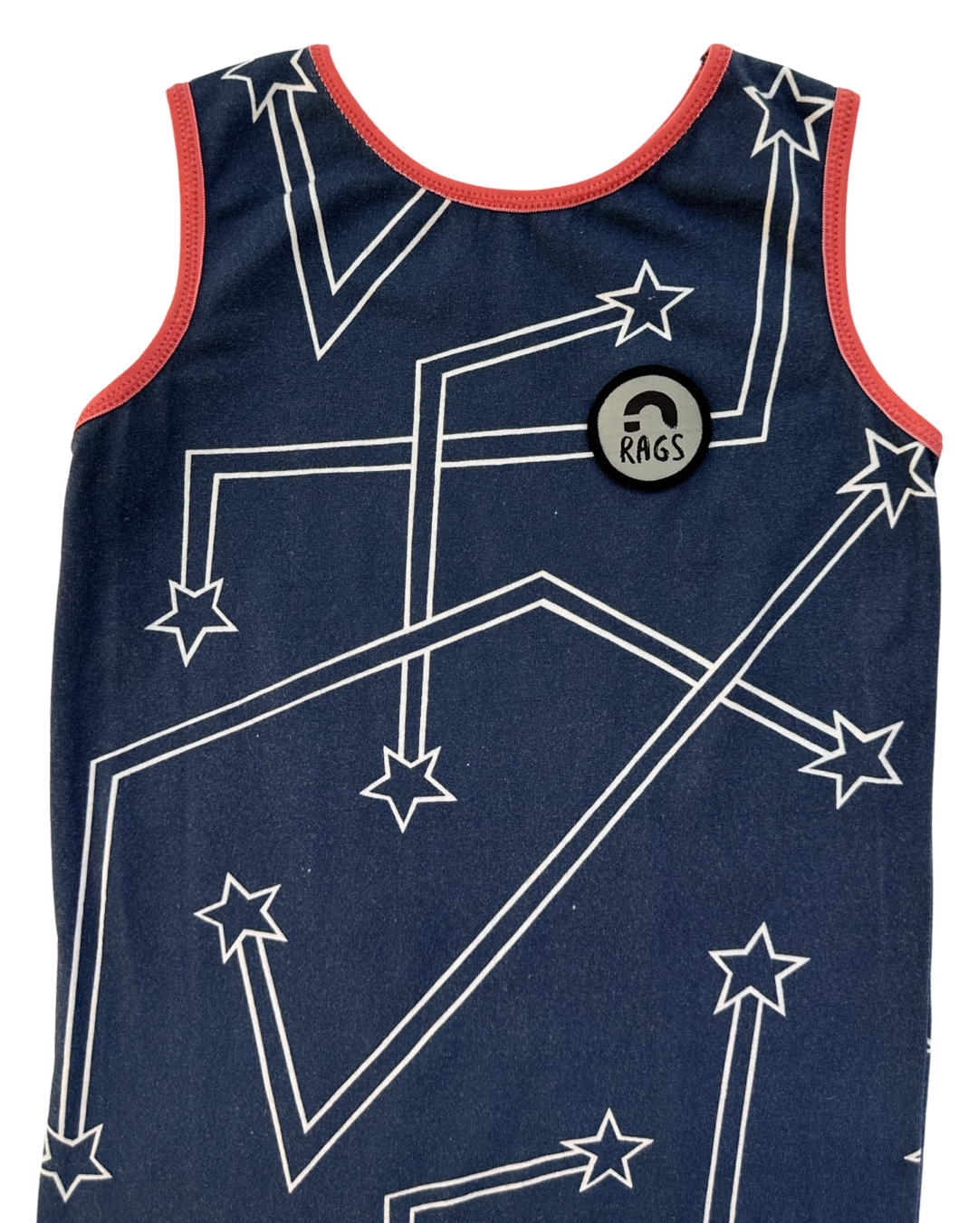 2T Toddler Boy / Girl American Blue Shooting Star Rags to Raches Romper