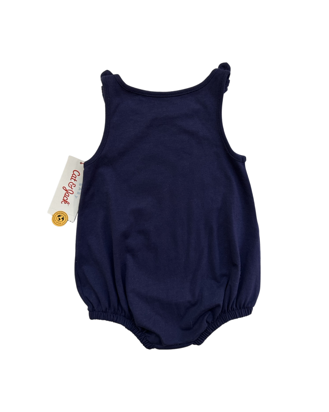 12M Baby Girl Born to Sparkle Patriotic Cat & Jack Dress and Bubble Set