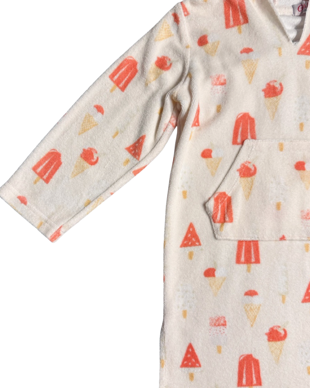 2T Toddler / 3T Toddler Girl Cath Kids Ice Cream Swim Terry Coverup
