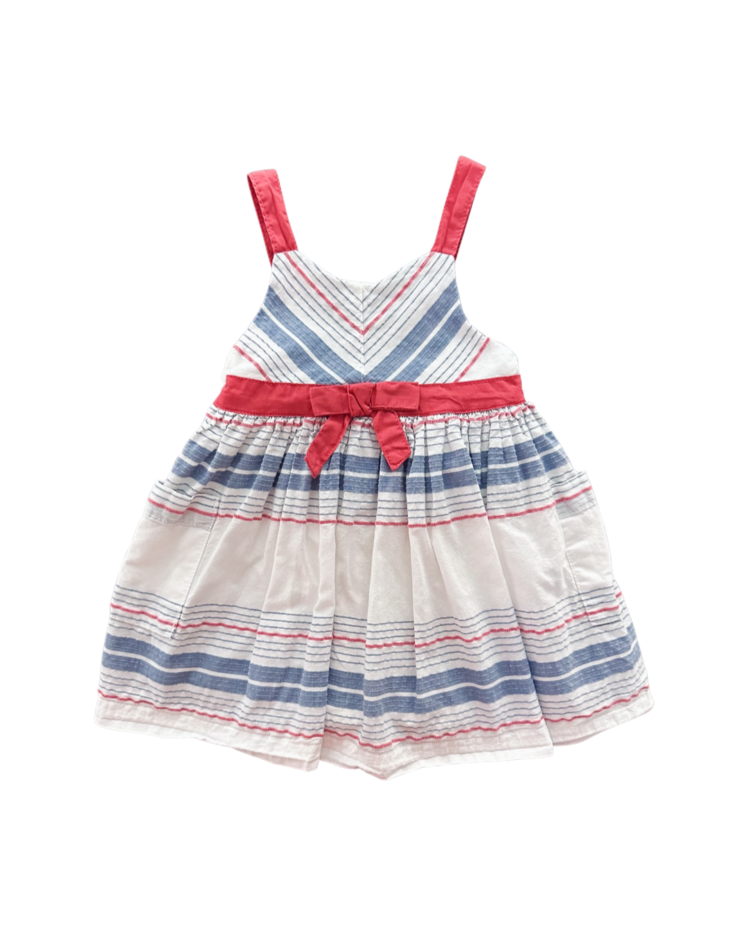 18M Baby Girl OshKosh Genuine Kids Red / White / Blue Dress