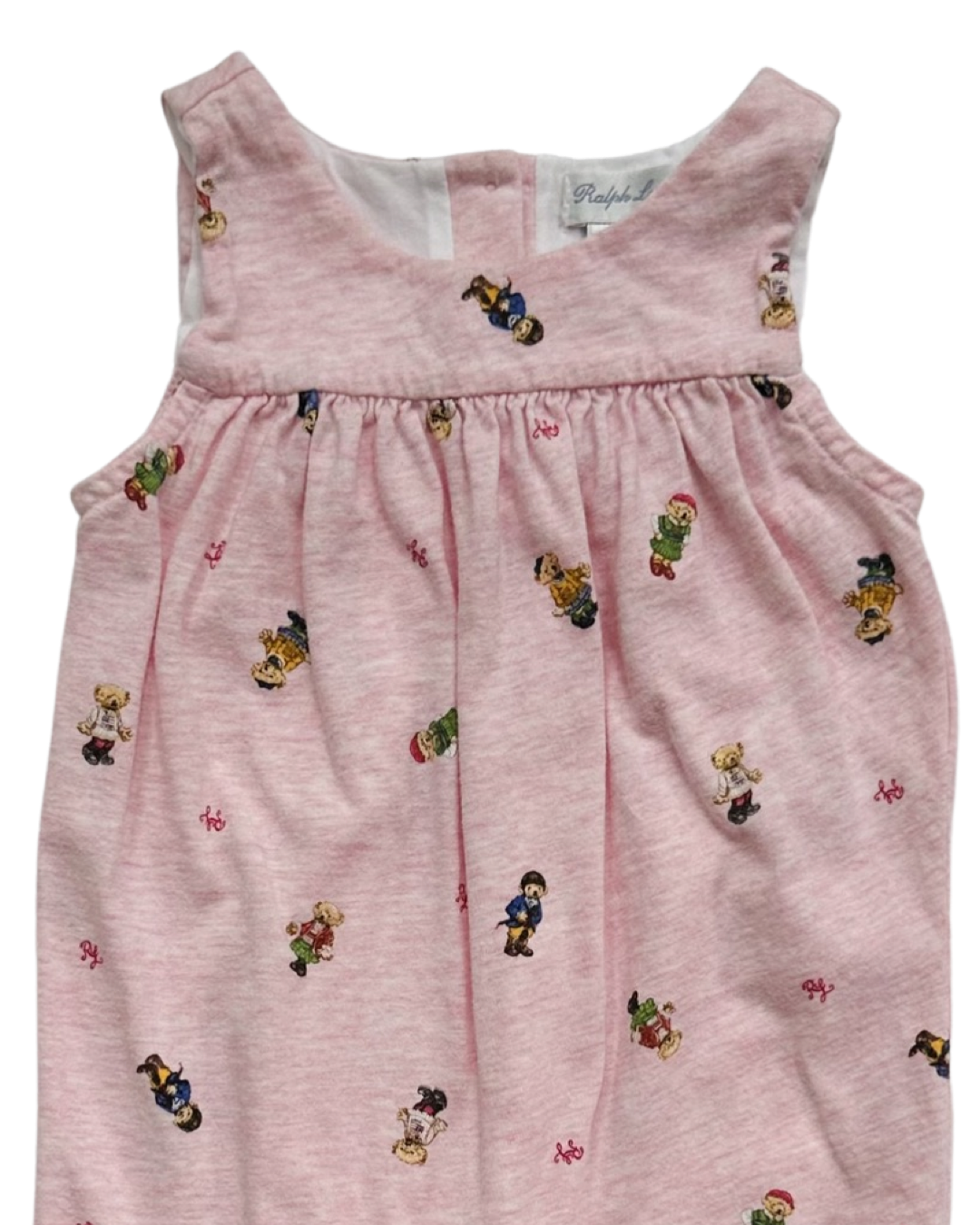 3M Baby Girl Polo Ralph Lauren Bear Onesie Romper