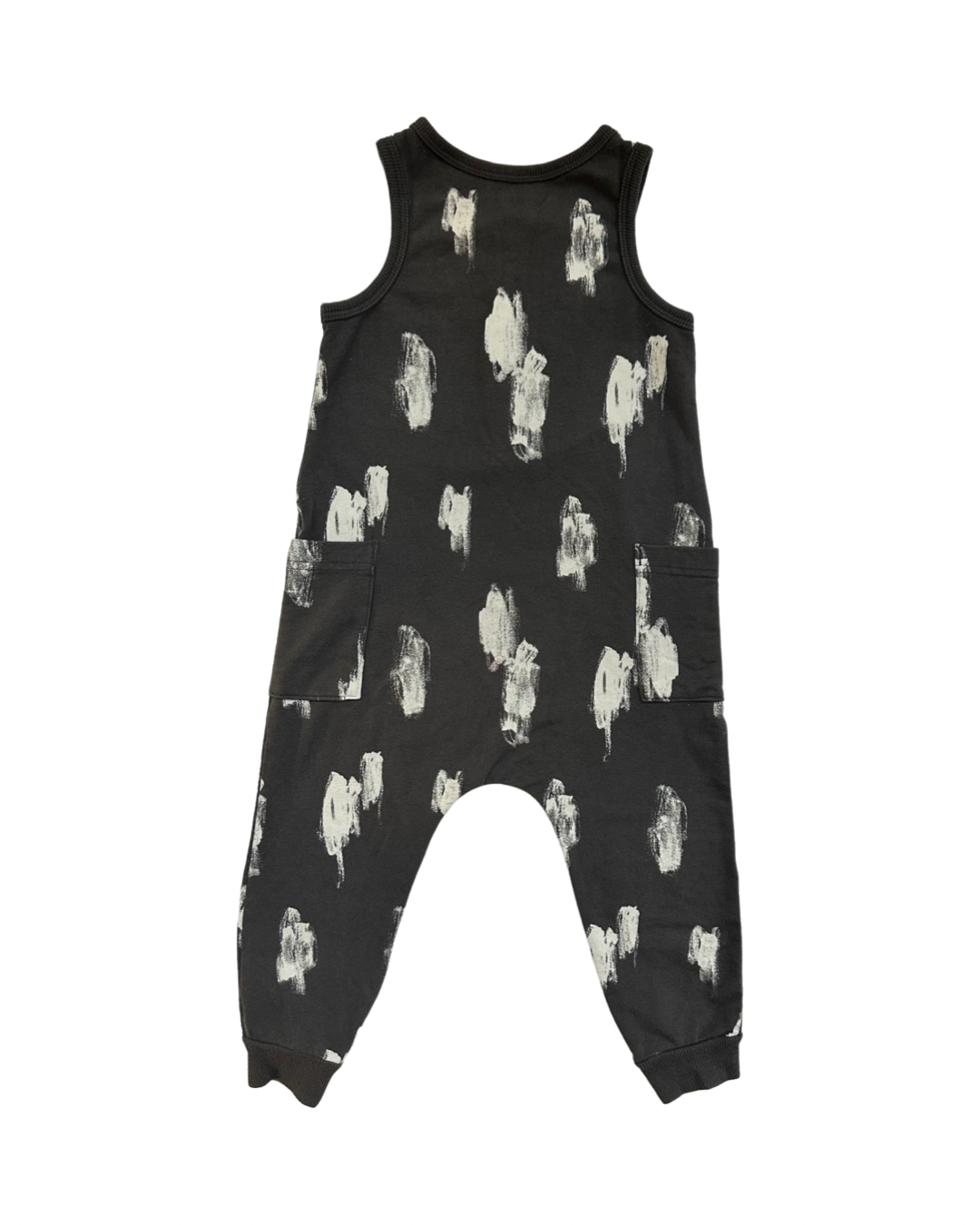2T Toddler Boys Dark Gray Cat & Jack Romper with Pockets
