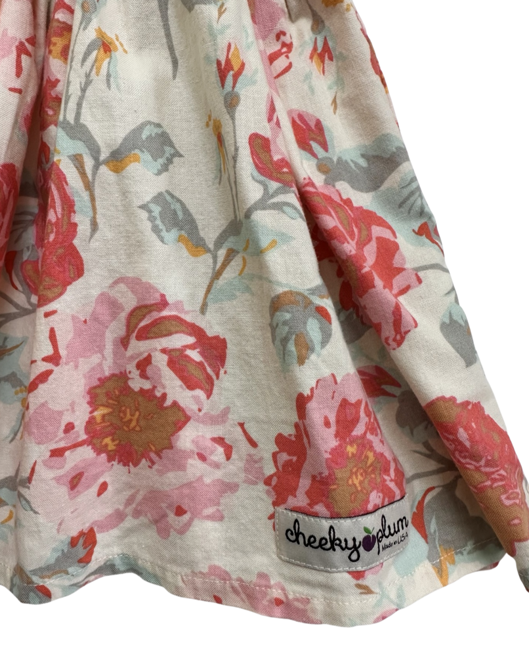 12M-18M Baby Girl Cheeky Plum Pink Floral Flutter Sleeve Dress