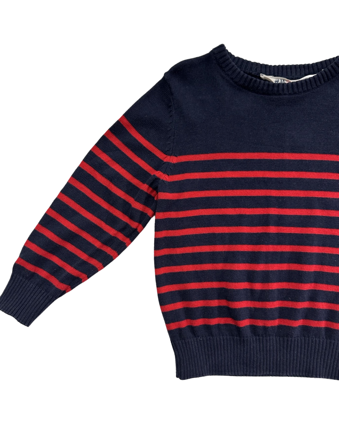 18M-24M Baby Boy H&M Navy & Red Striped Sweater