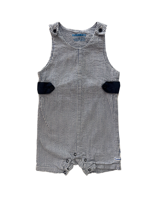 18M-24M Baby Boy Navy Blue Seersucker RuggedButts Romper
