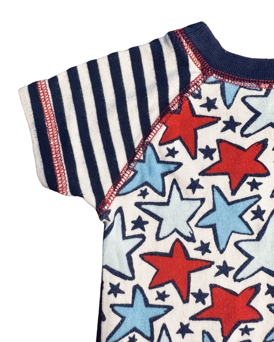 18M-24M Baby Boy Patriotic Navy / White Star Gymboree PJs