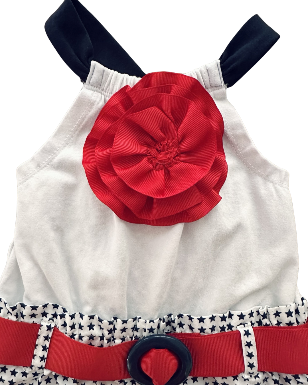 12M Baby Girl Savannah American Patriotic Romper
