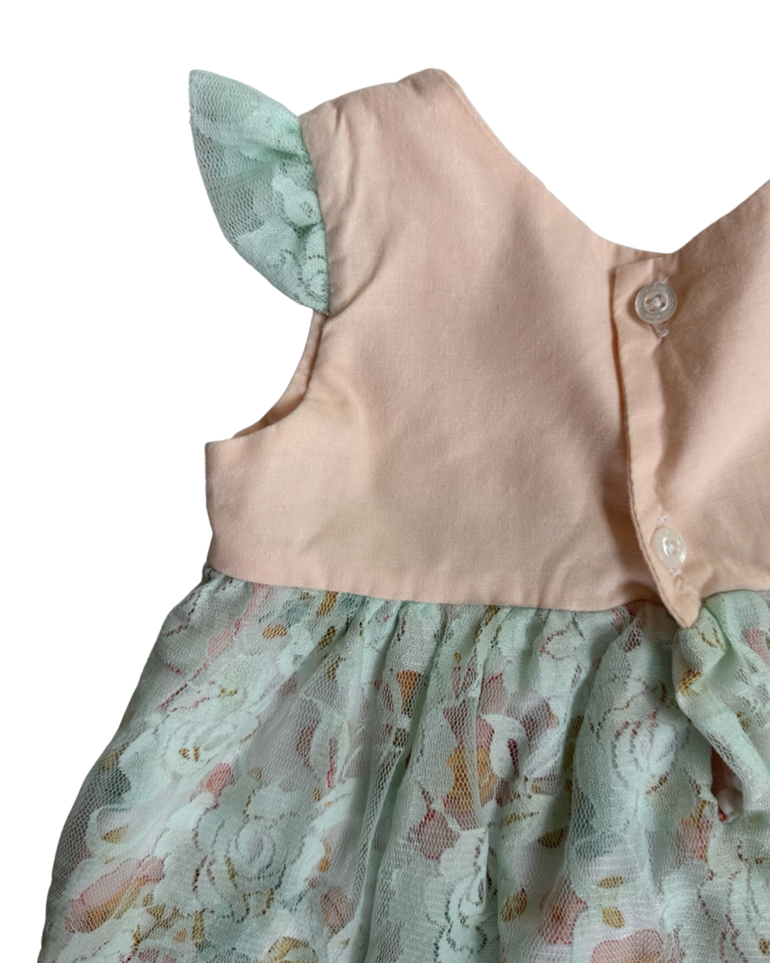 12M Baby Girl NaniKalani Boutique Floral Lace Flutter Sleeve Dress