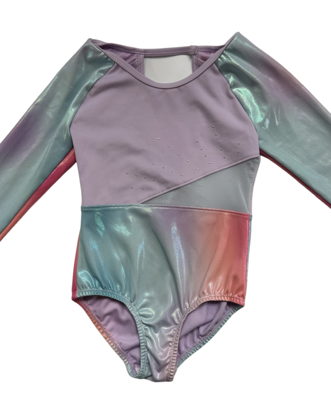4T Toddler Girl Pastel Gymnastics Tumbling Dance Pastel Shimmer Leotard