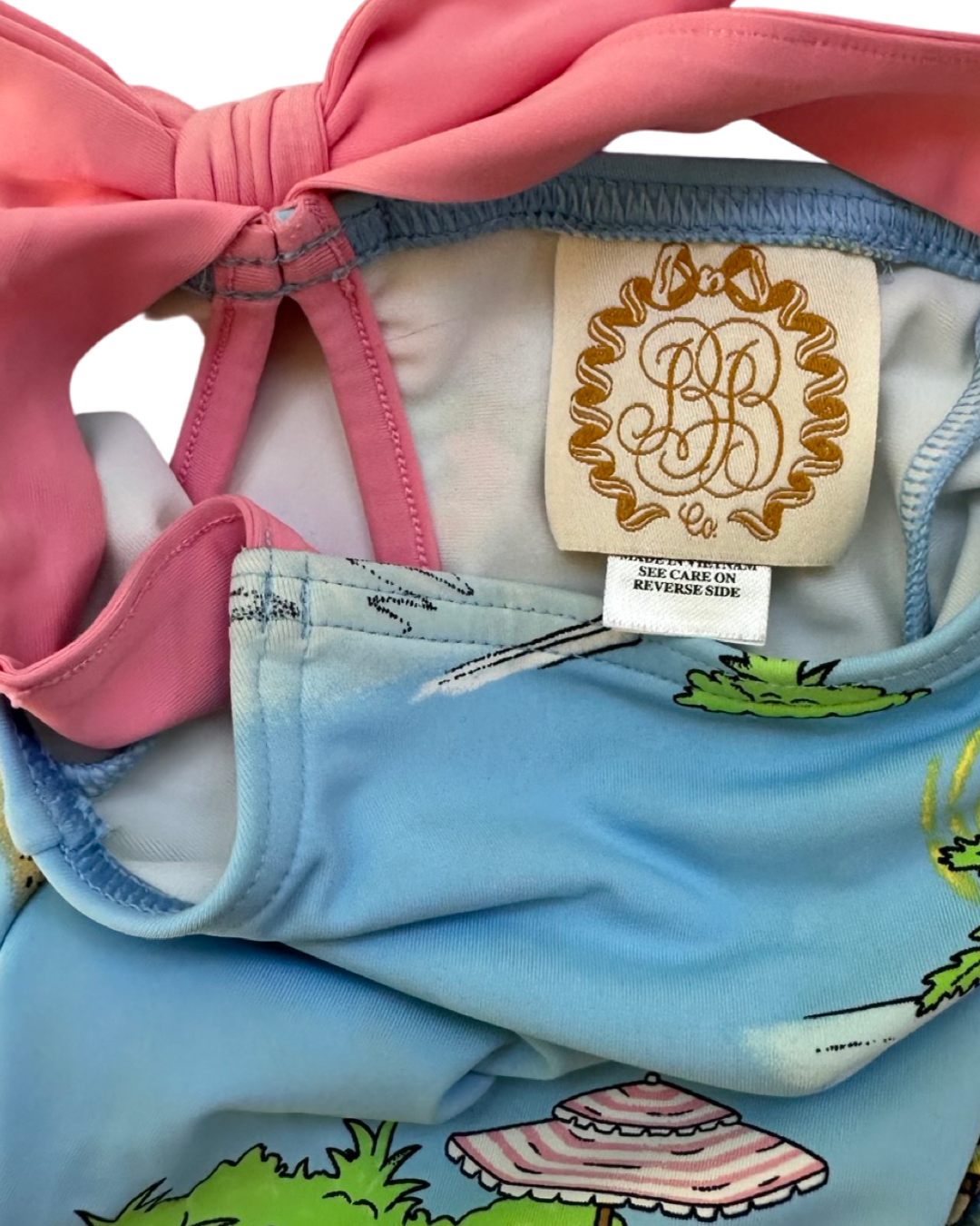 0-6M Baby Girl Beaufort Bonnet Company Cabana Blue Swim Suit