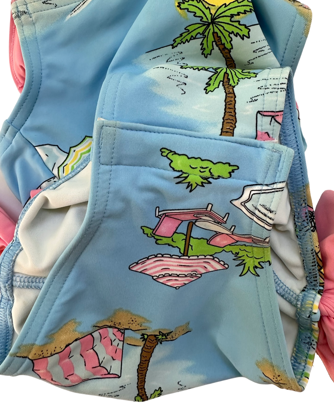 0-6M Baby Girl Beaufort Bonnet Company Cabana Blue Swim Suit