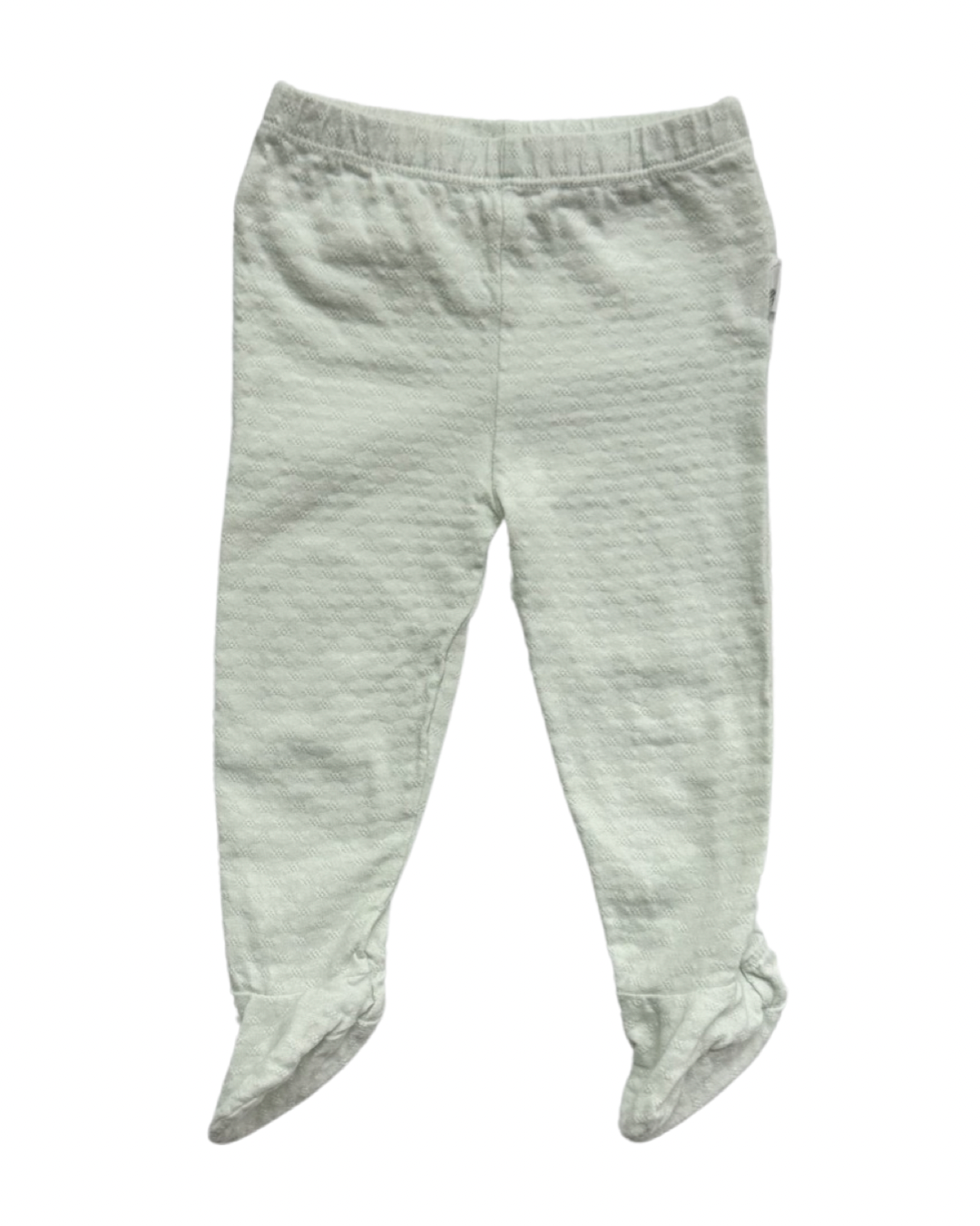 3-6M Baby Girl Burt’s Bees Baby Mint Jogger / Tiger Onesie Set