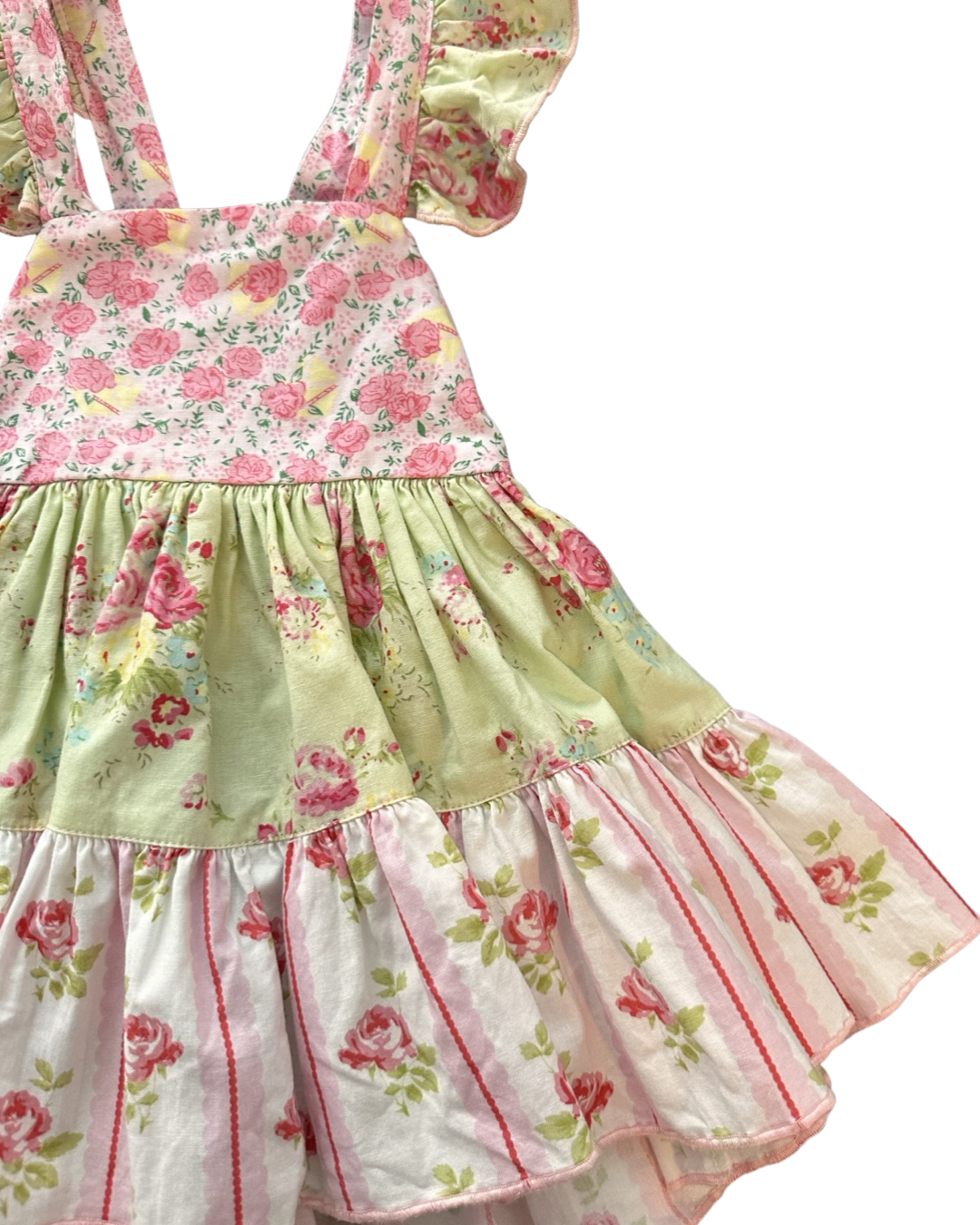 24M Baby Girl Olive Mae Pink / Green Floral Cross Back address