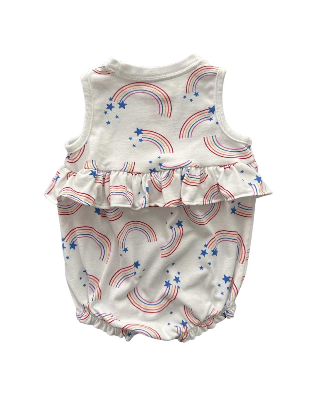 3-6M Baby Girl Cat & Jack Patriotic Rainbow Bubble