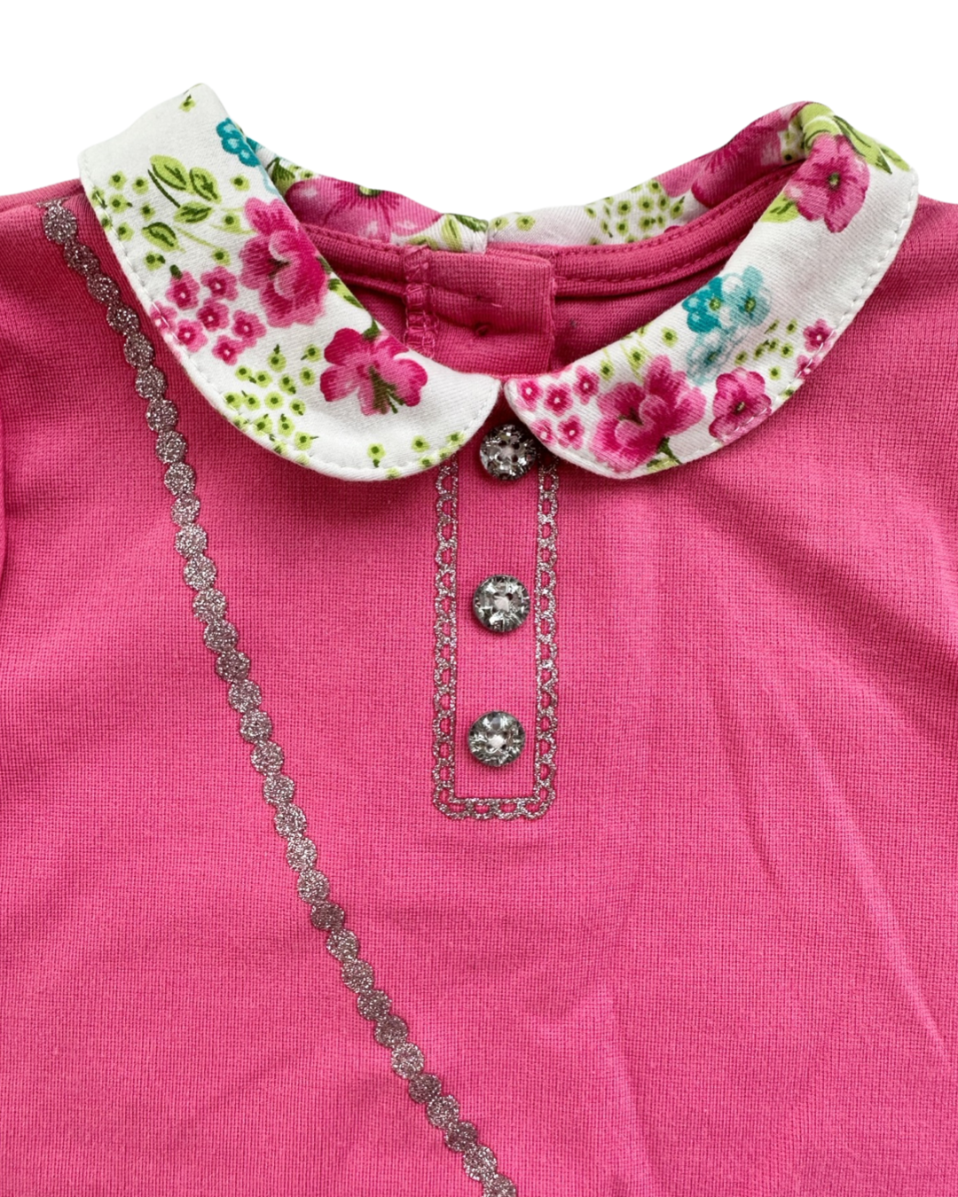 24M Baby Girl Little Me Pink Floral Purse Dress