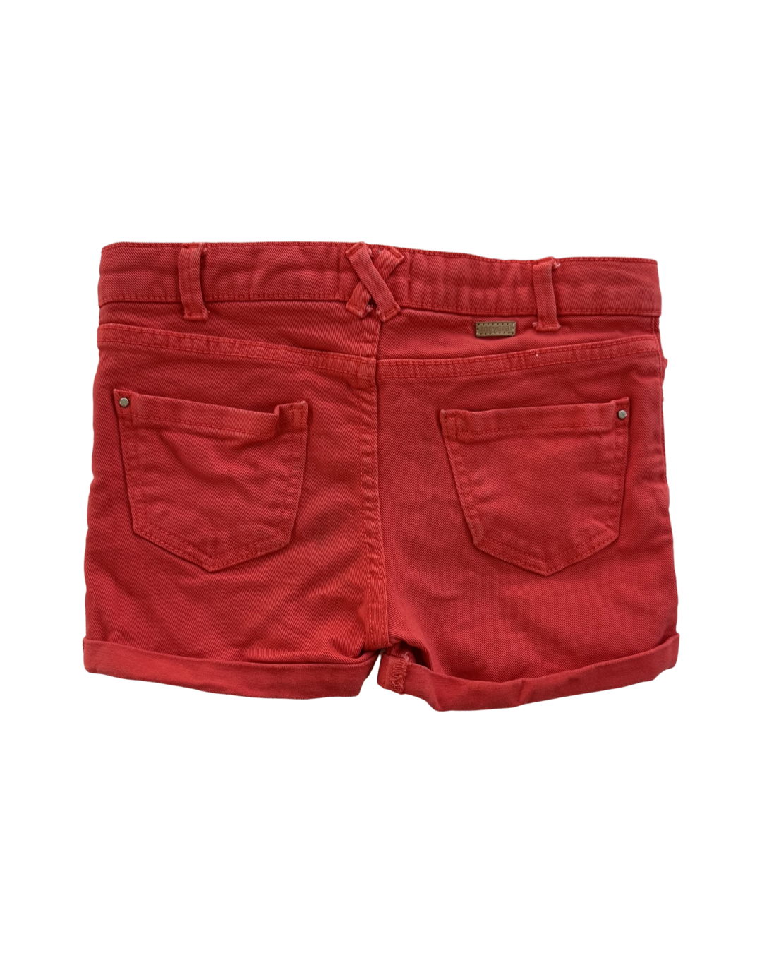 Girls Size 8Y Mayoral Red stretch Jean Shorts