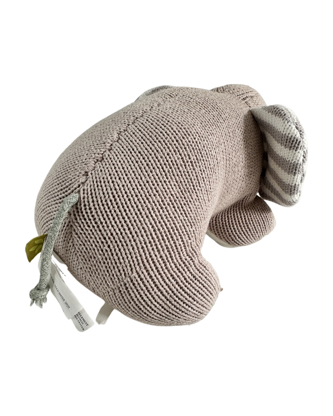 Knit Gray Lollipop Living Elephant Plush Toy
