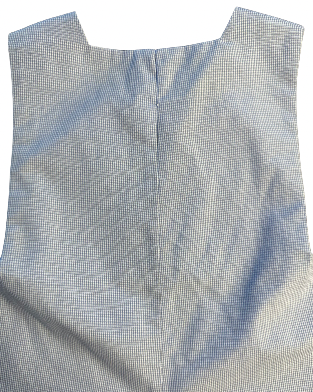 6M Baby Boy Light Blue Hand Smocked Silly Goose Cross Romper