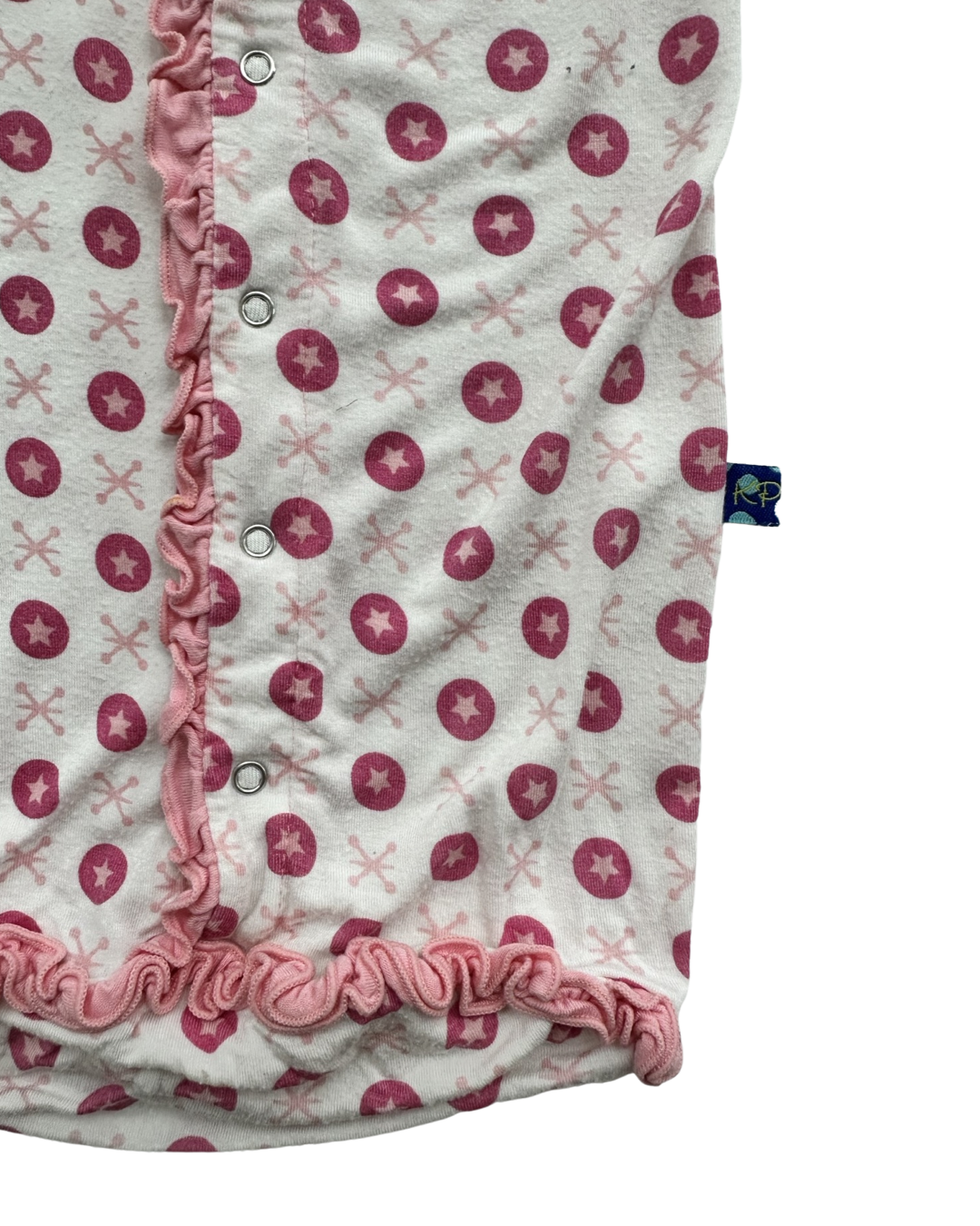 0-3M Baby Girl Kickee Pants Bamboo Nightgown PJs and Matching Hat