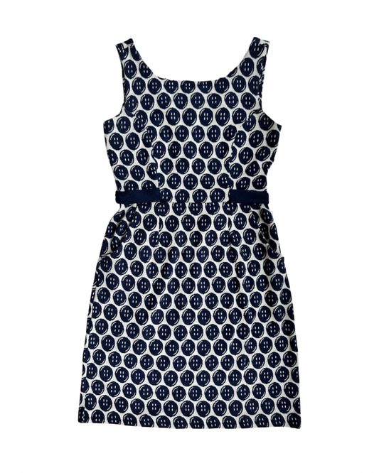Women’s Size Small Lilly Pulitzer Navy Button Knit Dress