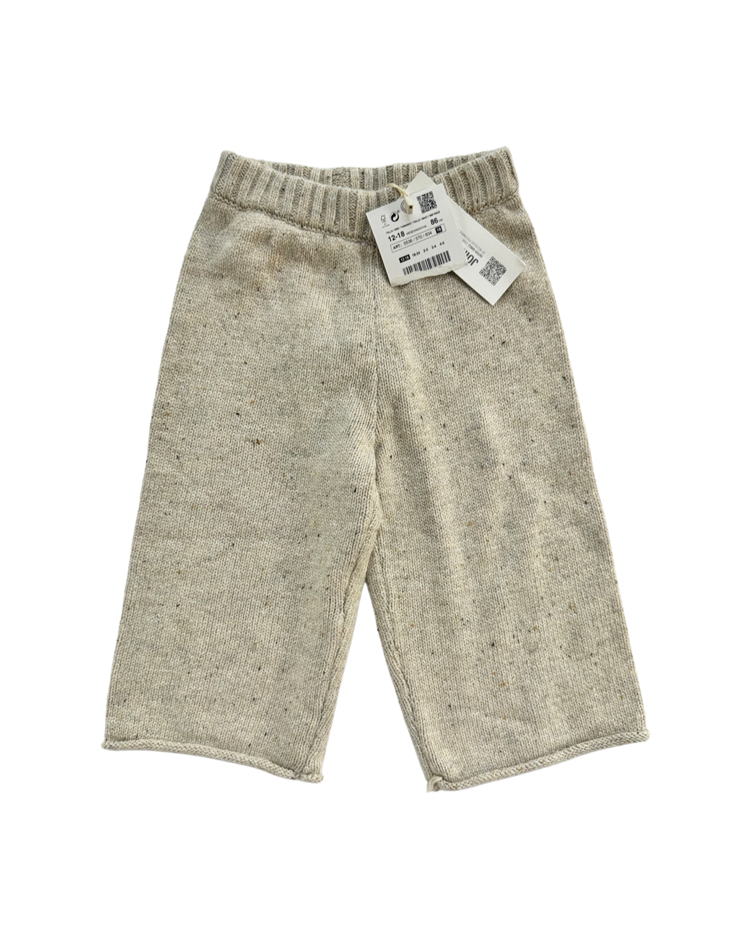 12M-18M Baby Girl Knit Zara Wide Leg Pants Jeans