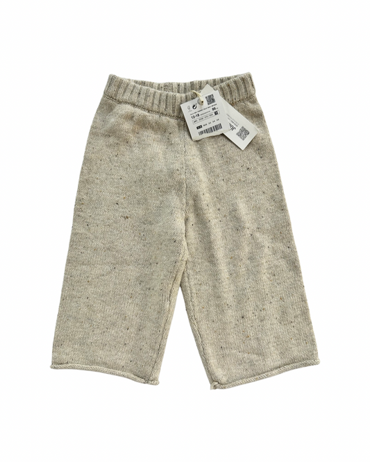 12M-18M Baby Girl Knit Zara Wide Leg Pants Jeans