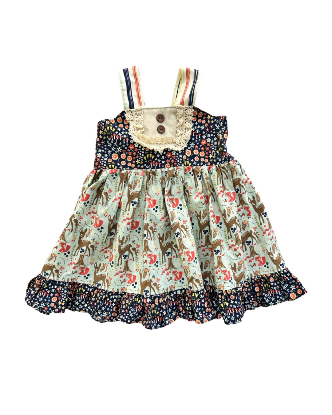 2T Toddler Girl Best Dress Ever Boutique Dress Bambi Deer