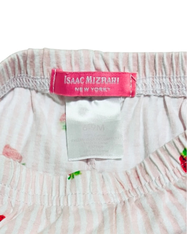 6-9M Baby Girl Pink Strawberry Isaac Mizrahi Bubble Shorts