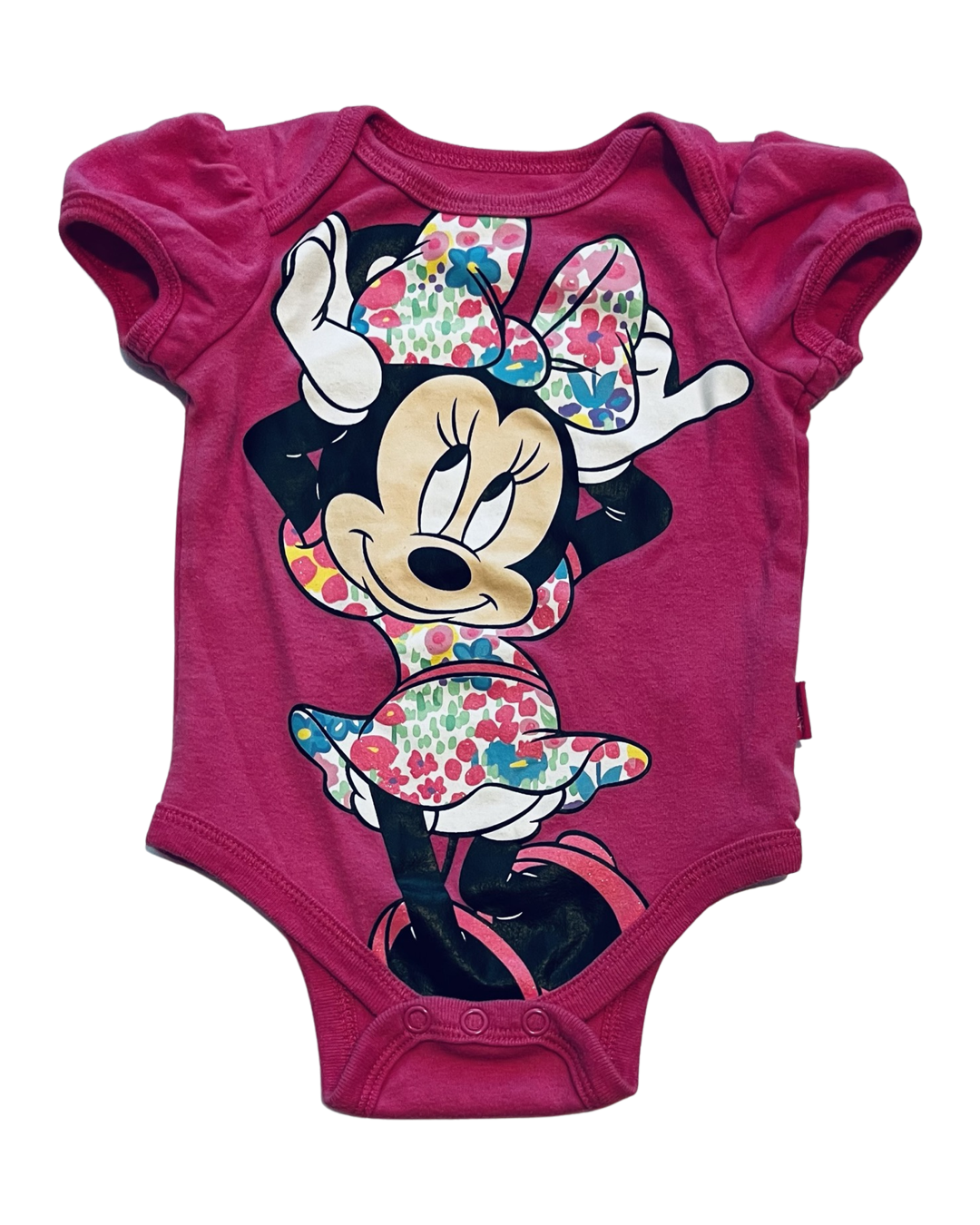 0-3M Baby Girl Pink Disney Minnie Mouse Onesie