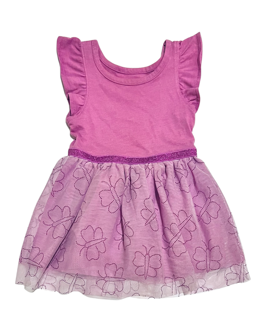 12M Baby Girl Purple Cat & Jack Butterfly Tulle Dress
