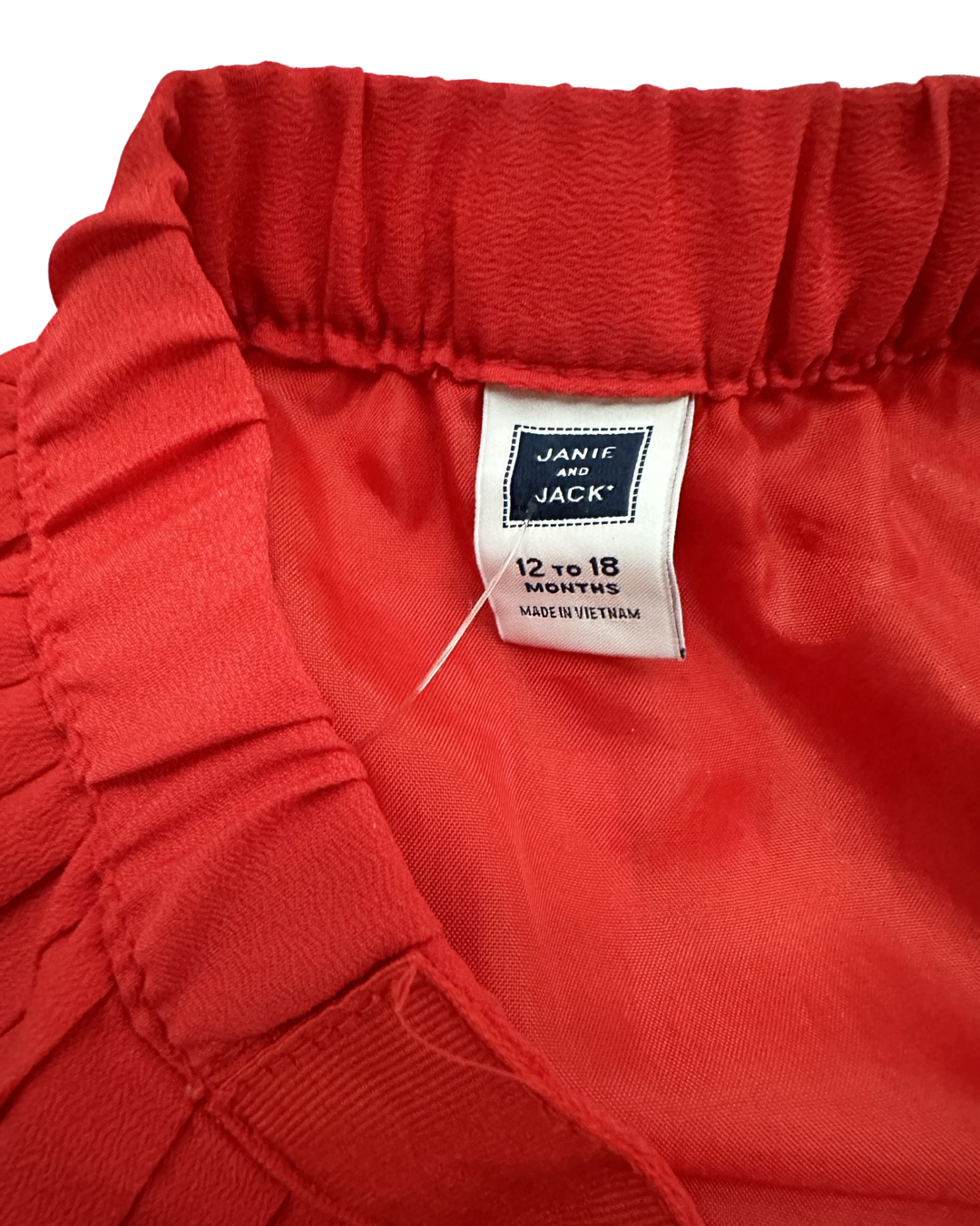 12M-18M Baby Girl Red Pleated Janie & Jack Skirt