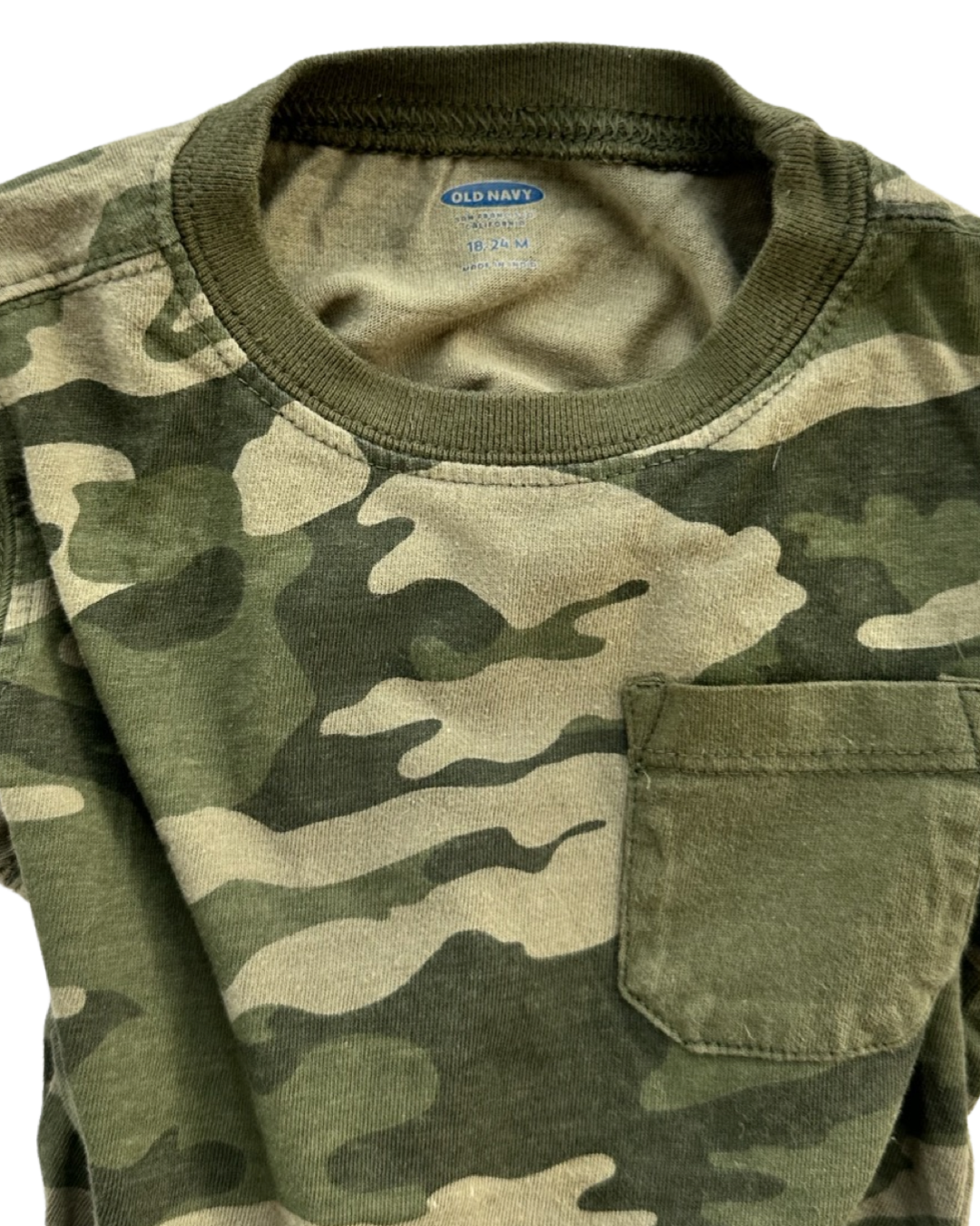 18M-24M Baby Boy Green Camo Old Navy T Shirt