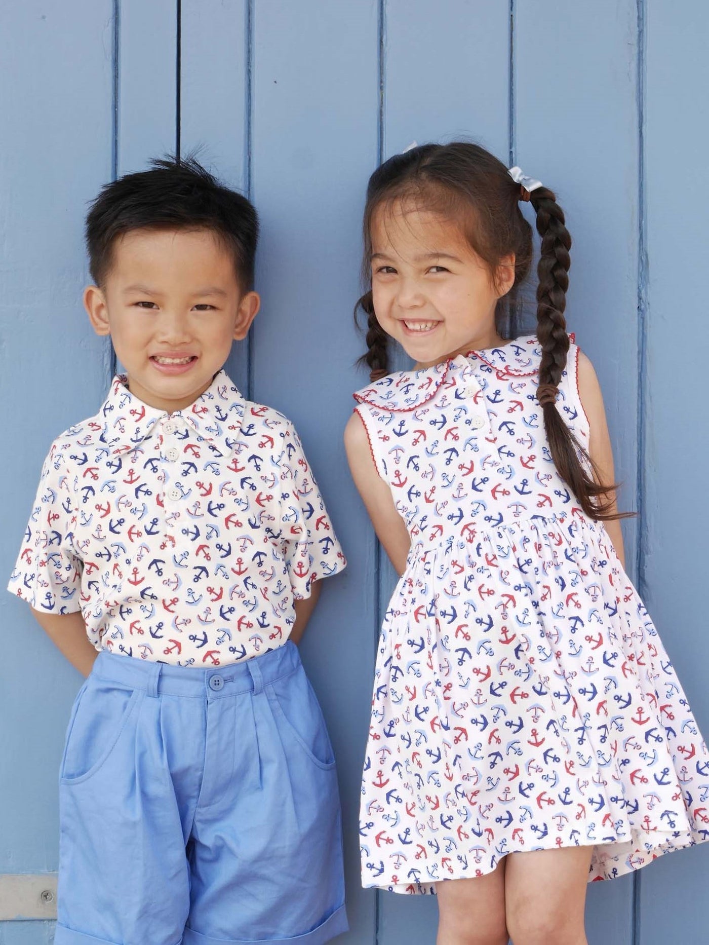 6M Baby Girl Red / White / Blue Anchor Rachel Riley London Dress