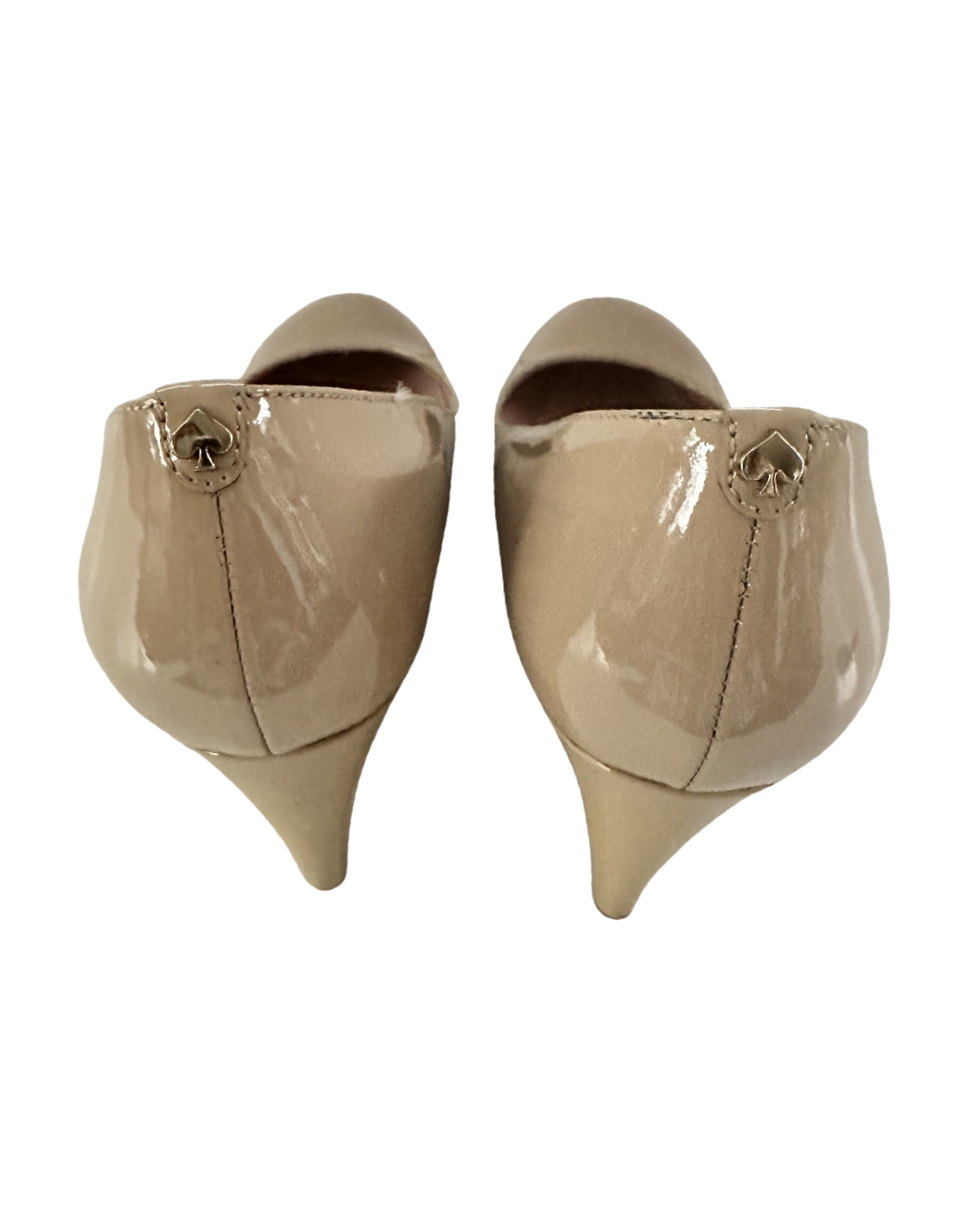 Women’s Size 8.5M Kate Spade Nude Patent Leather Wedges