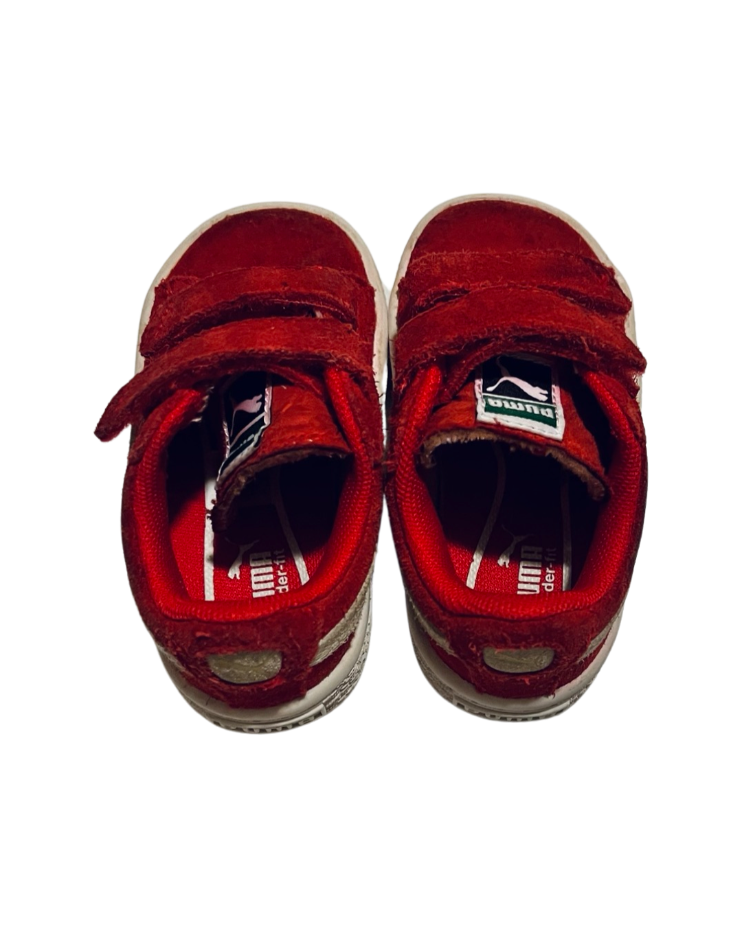 5C Toddler Boy / Girl  Red Suede Puma Sneakers Shoes