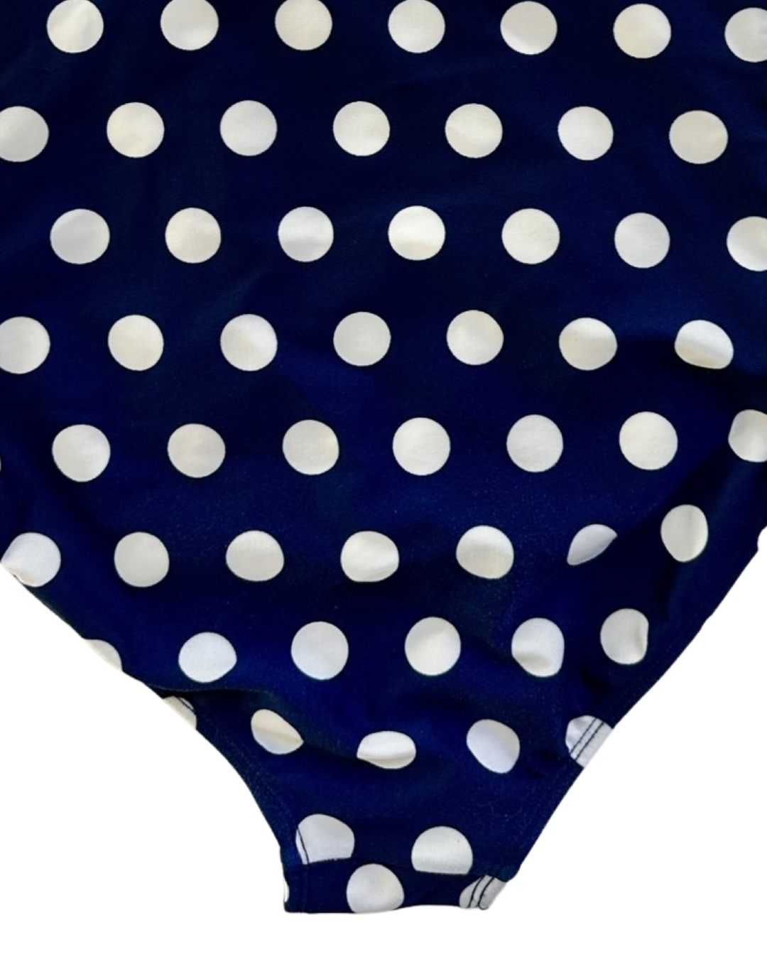 Girls Large Size 10/12 Cat & Jack Navy Polka Dot One Piece Swim Suit